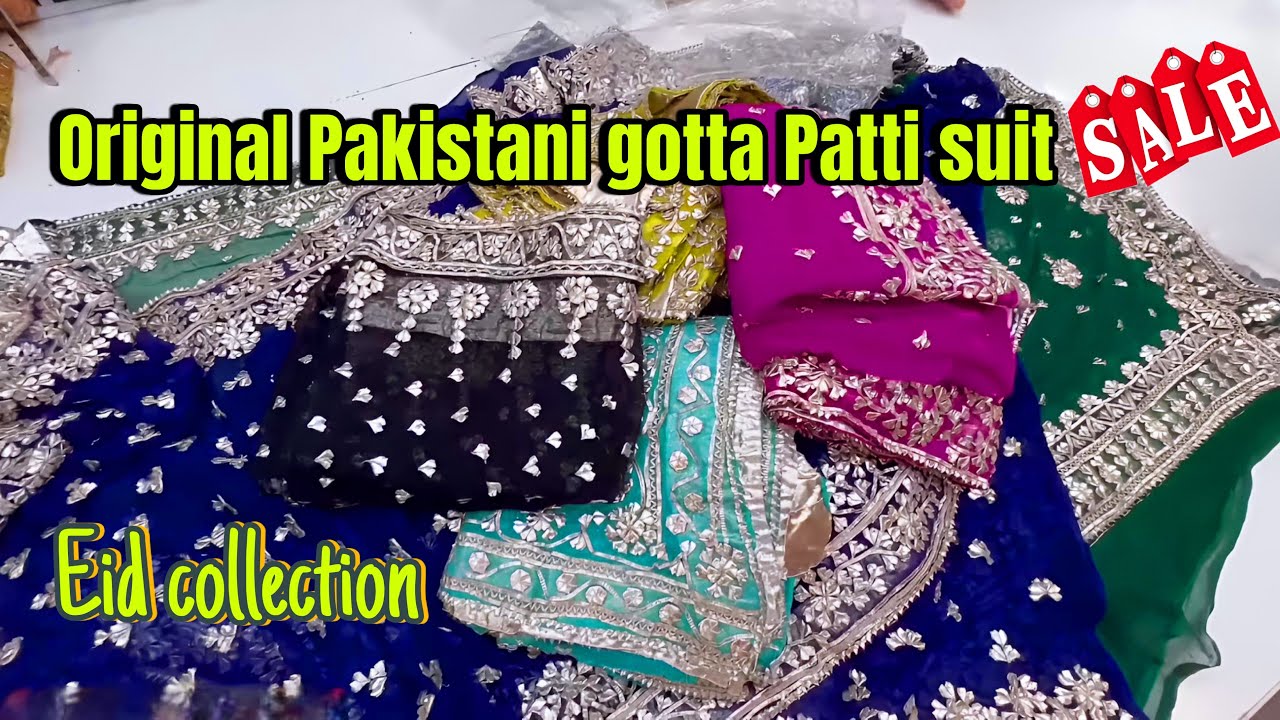 Readymade & Handwork work gotta Patti suit | original Pakistani suit | bin Sayeed lawn suit