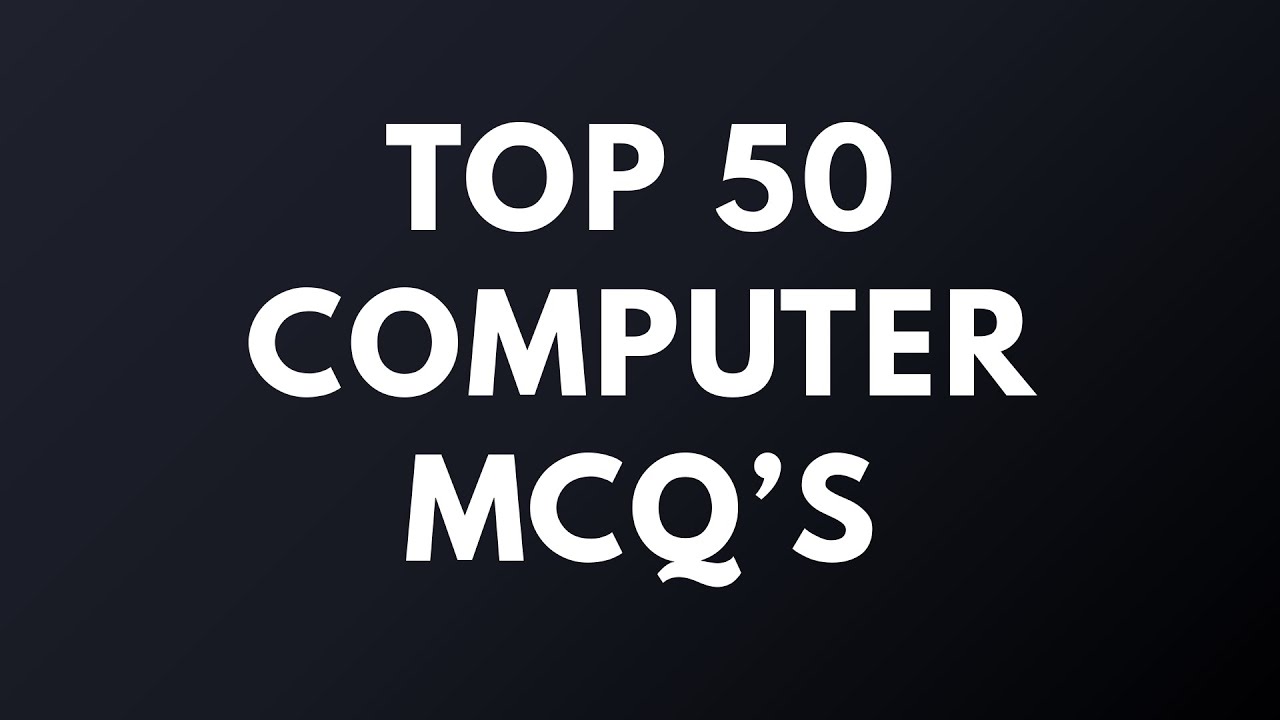 Top 50 Computer MCQ Questions with Answers | Computer Basics MCQs for Exams  #ComputerQuiz #ITMCQ