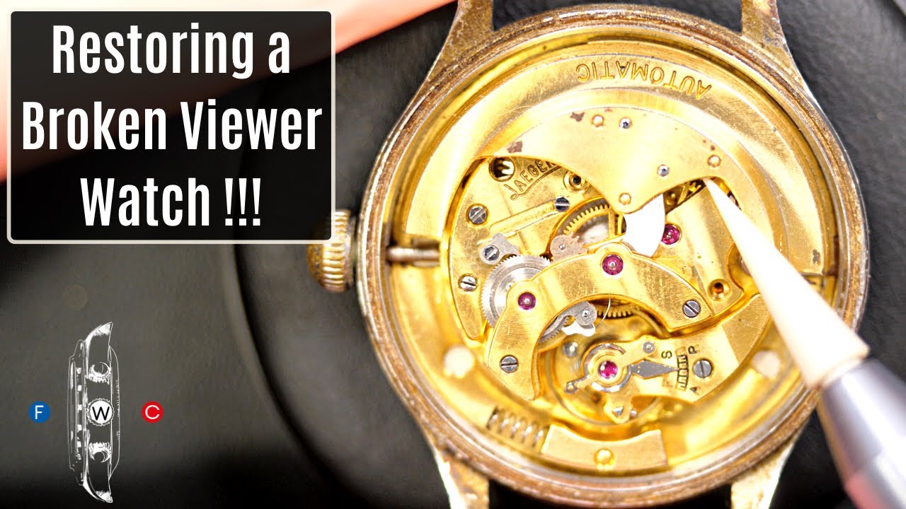 Restoring a Broken Viewer Watch. Jaeger LeCoultre Automatic Cal 476 !!!