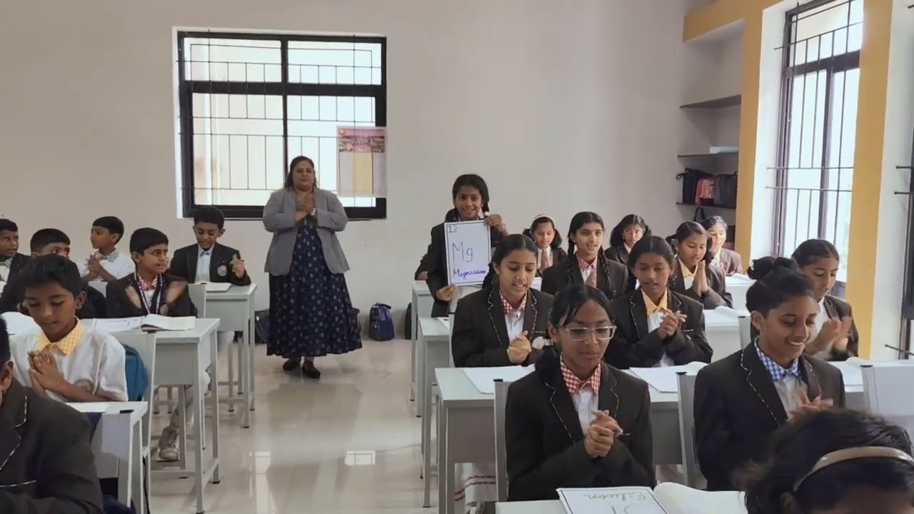Class 6 B Notre Dame School, Mysore.