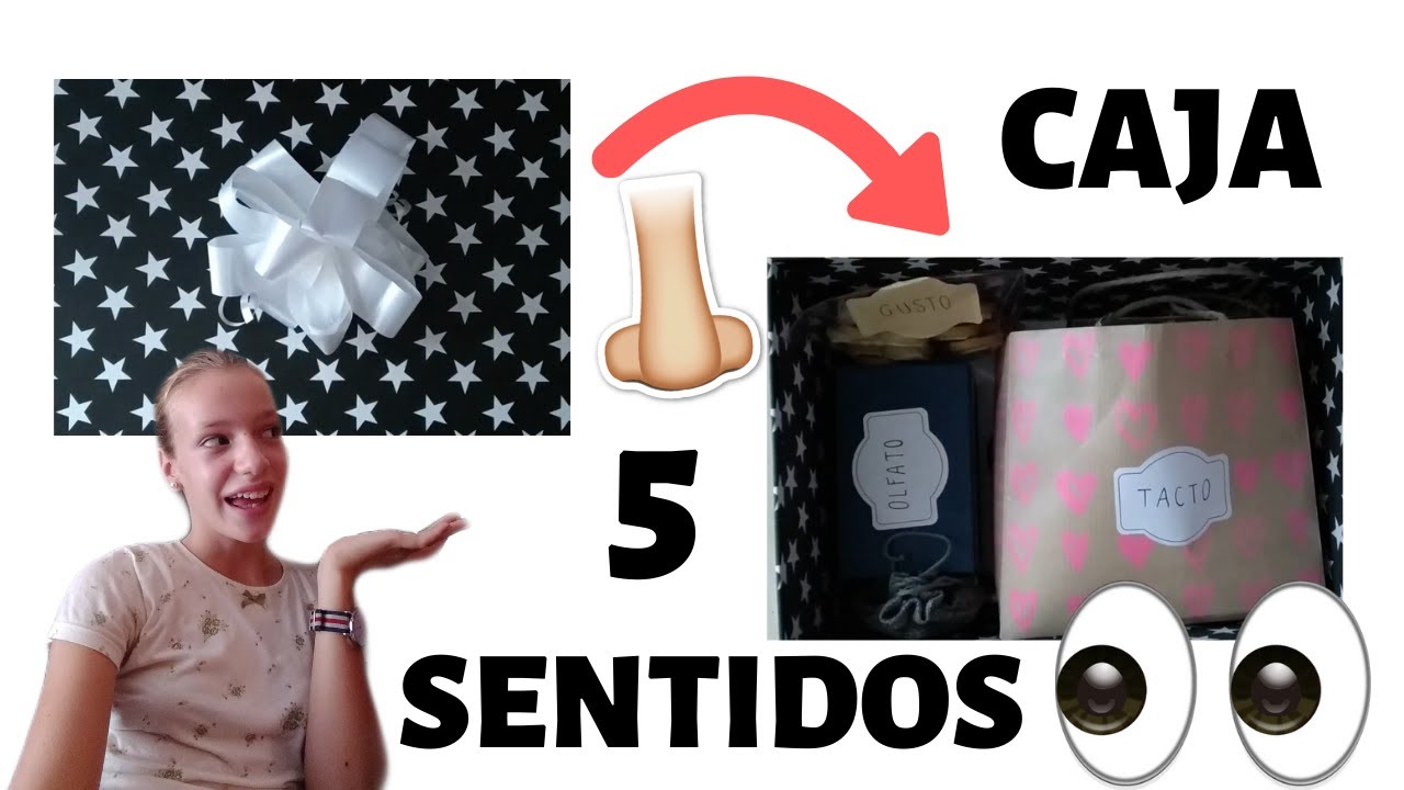 CAJA de los 5 SENTIDOS//Regalo fácil y econòmico