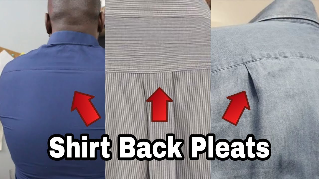 This One Thing Makes A Difference For Muscular Men | Shirt Back Pleats