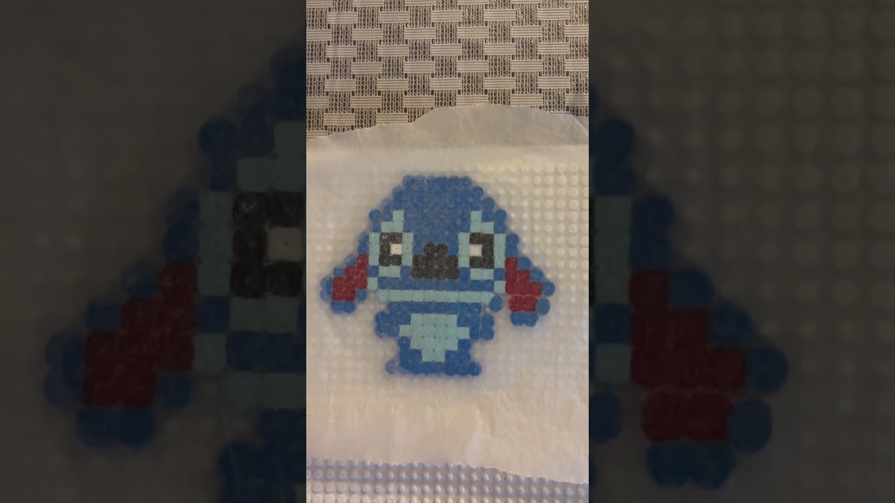 Pyssla beads Stitch #cute #aesthetic #shorts #pyssla