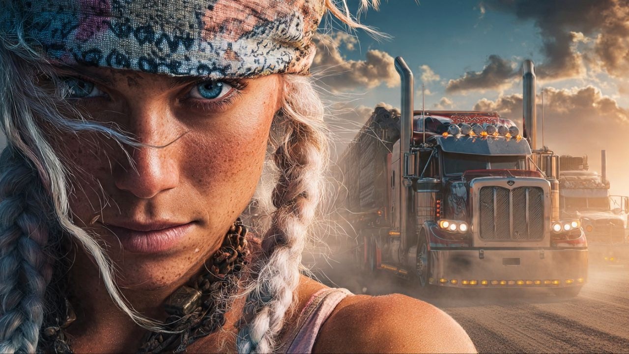 Ultimate Trucker Women Convoy | Epic Chrome Trucks & AI-Created Highway Adventure