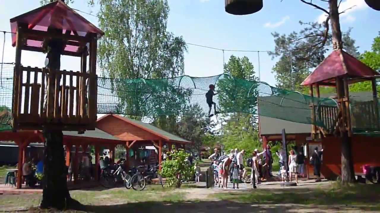 Stacyjkowo Rudy - Park linowy dla dzieci (maj 2013)