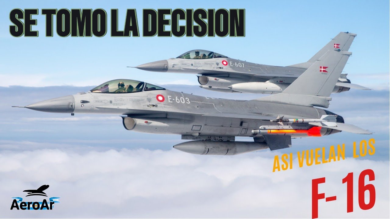Asi vuela el F 16, futuro avión de la Fuerza Aérea Argentina