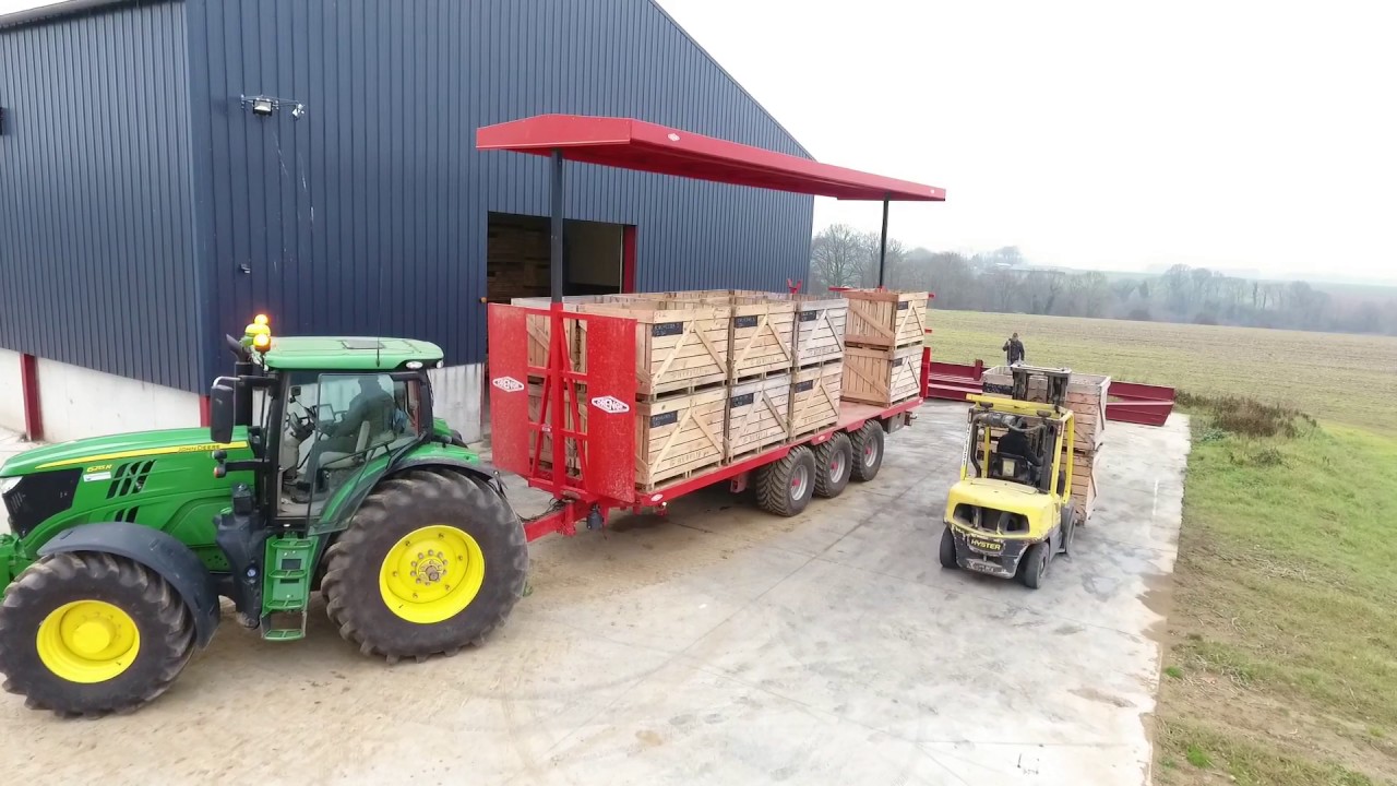 Transport avec plateau à palox Orenge unique en son genre !