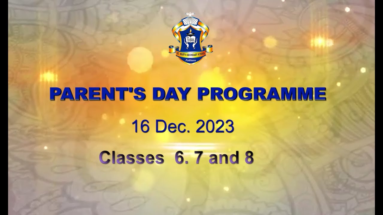 Parents' Day 2023-24 Classes 6, 7, 8