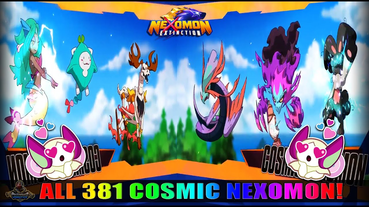 Nexomon Extinction: All 381 Cosmic Nexomon
