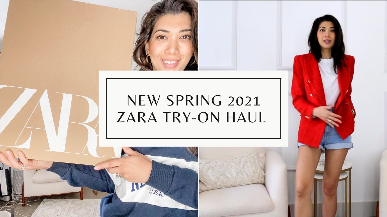 NEW ZARA SPRING 2021 TRY-ON HAUL HUGE ZARA HAUL