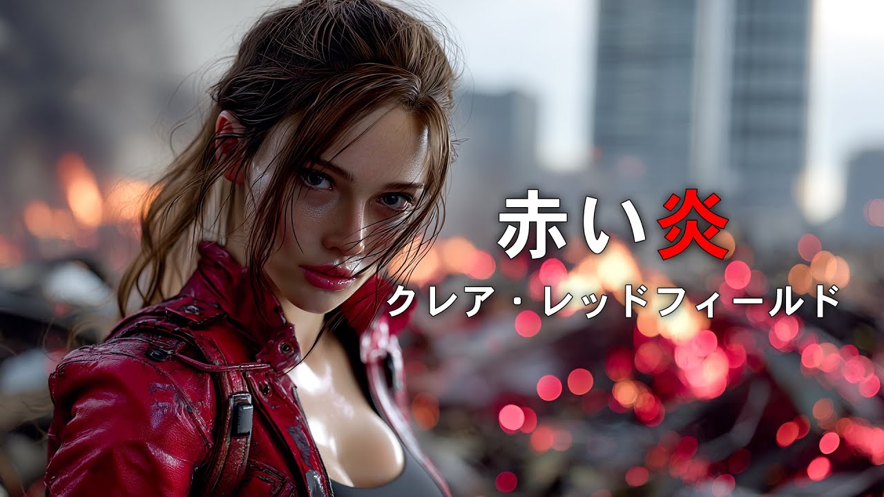 [AI実写化MV x クレア・レッドフィールド] 赤い炎