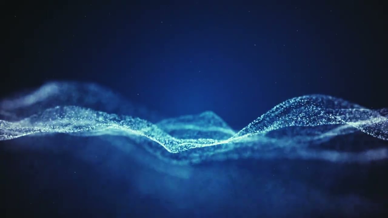 Magic Particle Waves Animation &ndash; Cinematic Abstract Background - 100% Free Footage No Copyright