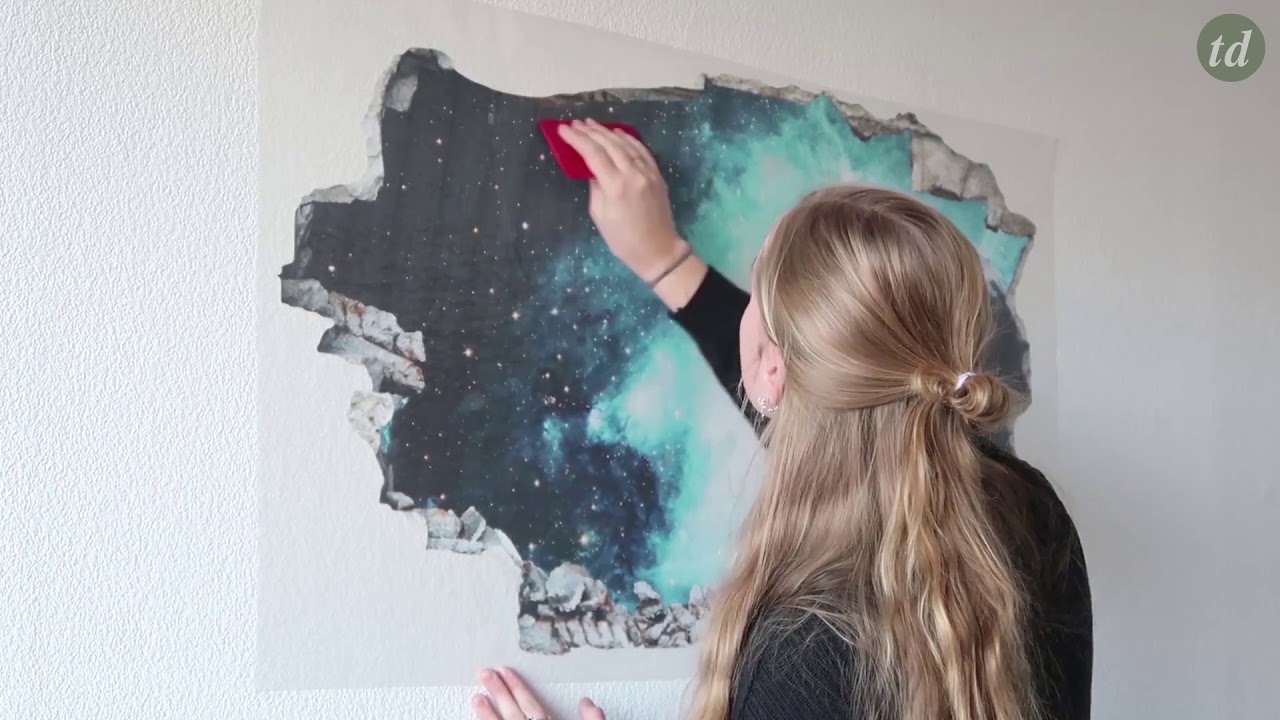 3D Wandtattoo anbringen - trenddeko.ch