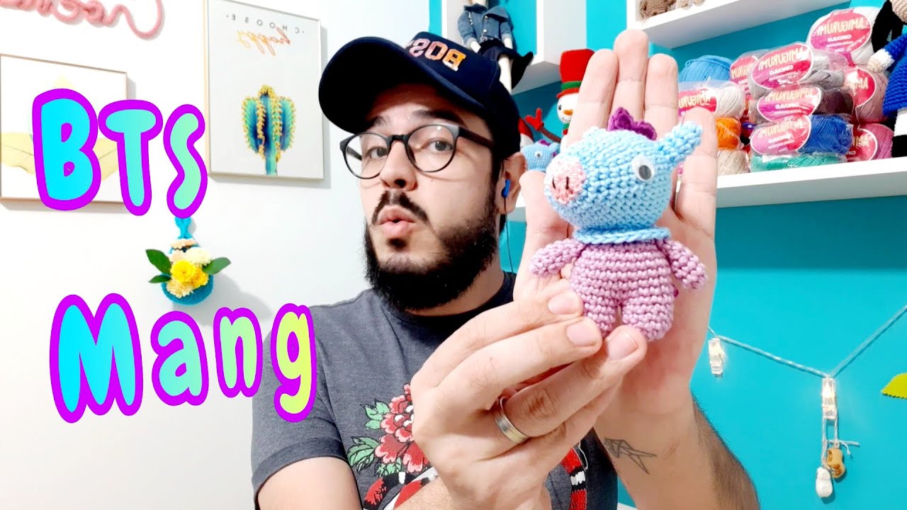 Mascote BTS amigurumi. BT21 MANG