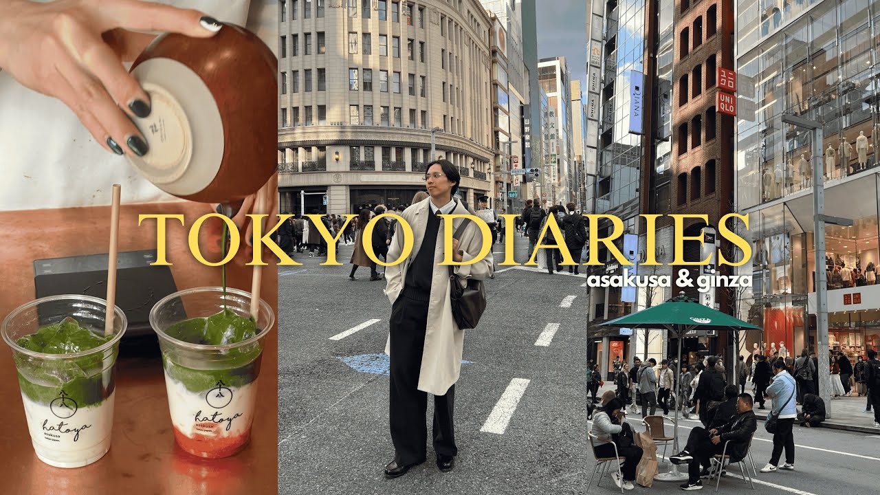 tokyo vlog 🇯🇵 | trying the viral hatoya asakusa matcha 🍵 & eating the best soba noodles in ginza 🤤
