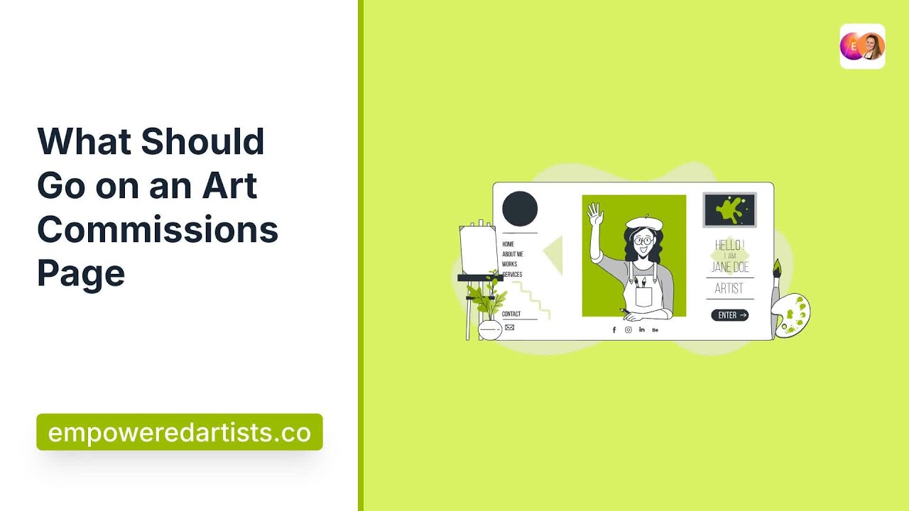 What Should Go on an Art Commissions Page