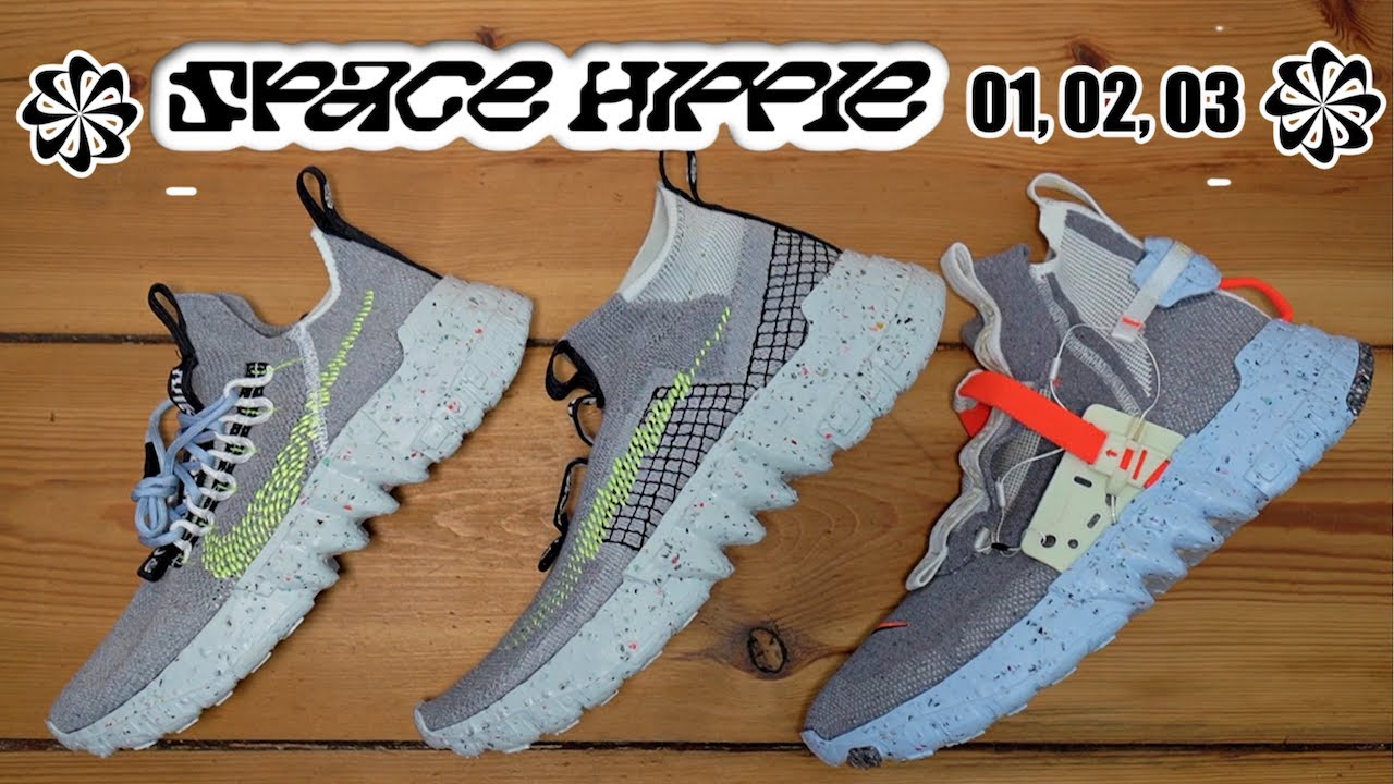 NIKE SPACE HIPPIE 01, 02, 03 - REVIEW & ON FEET + SIZING & RESELL