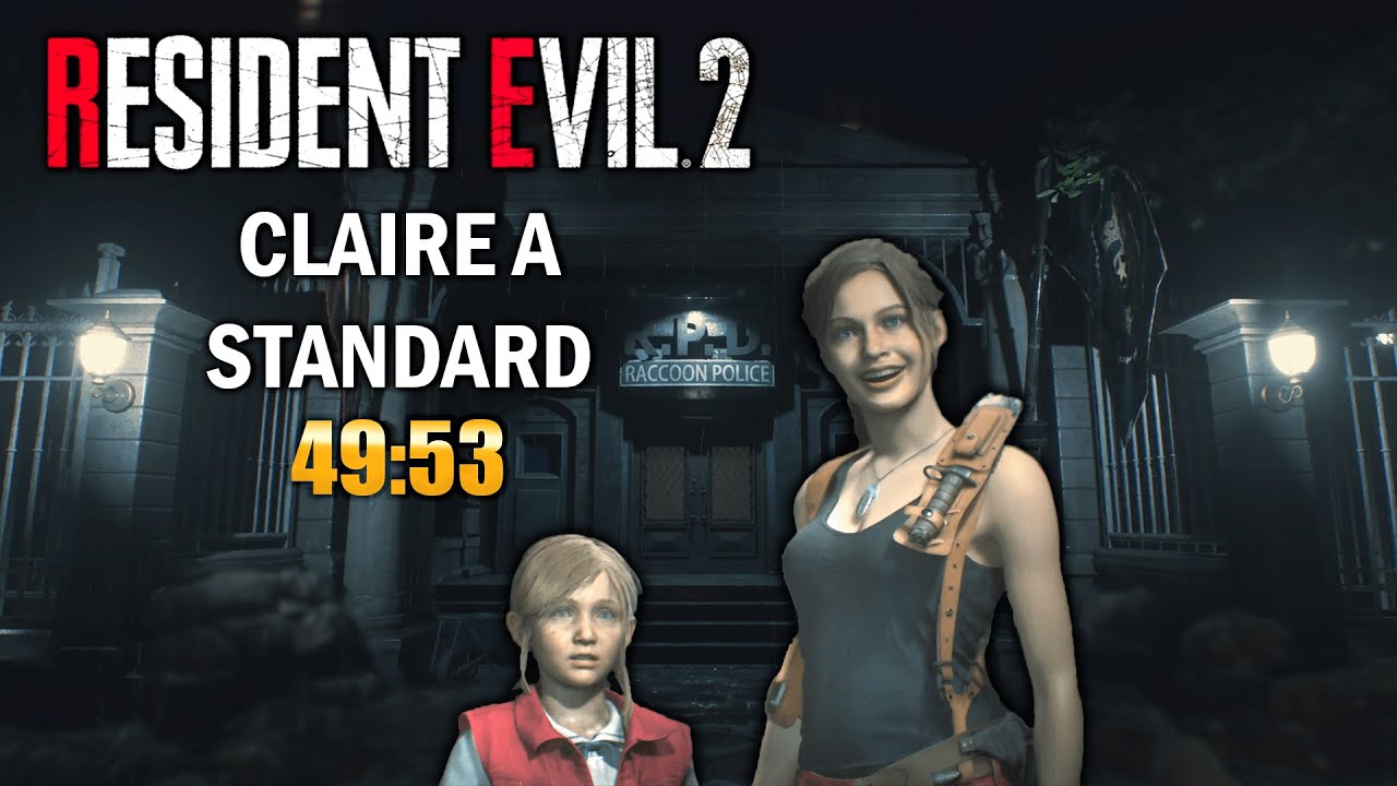 Resident Evil 2 Remake Speedrun Claire A Standard 49:53