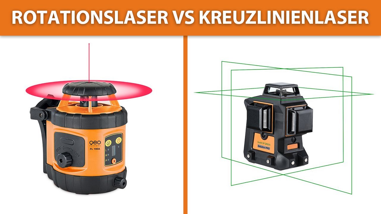 Rotationslaser vs Kreuzlinienlaser - Wann braucht man was?