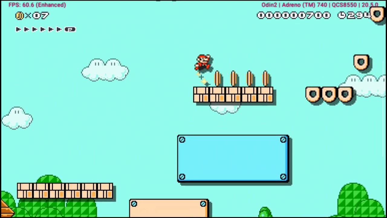 Mario Maker 2 Online через Eden на Android.