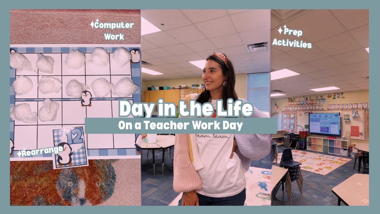 Day in the Life| Kindergarten Teacher on a Work Day| Prep, organize, and get ready|
