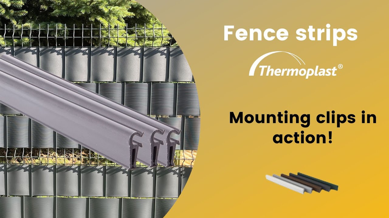 Fence strips Thermoplast - Mounting clips in action!