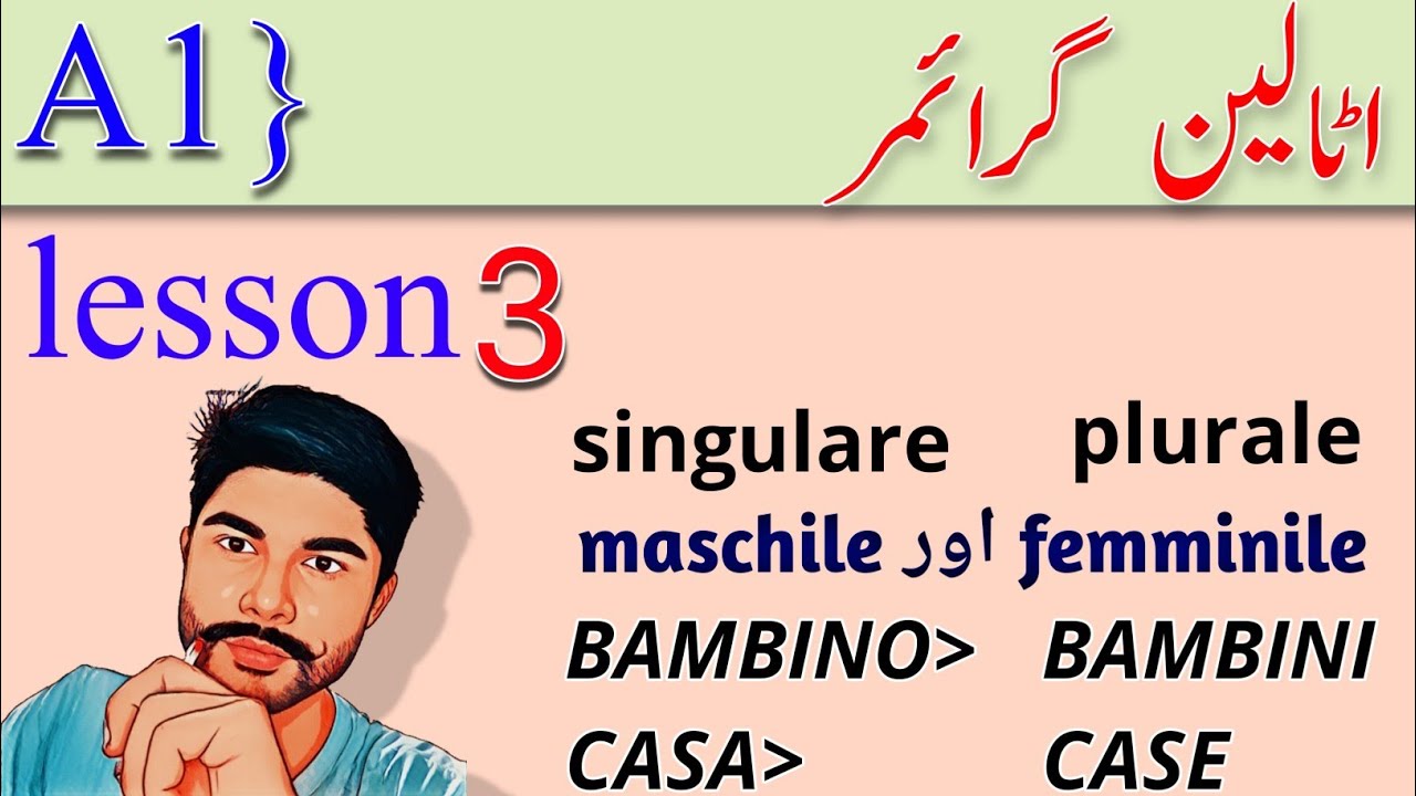 Learn  Italian in Urdu | Livello A1 | Lesson 3 | Italian for beginners | Italian language in urdu