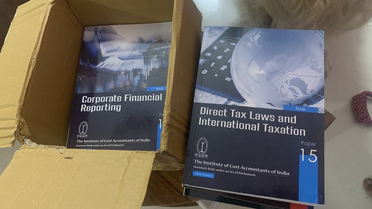 CMA Final 2023 New Syllabus Unboxing Books