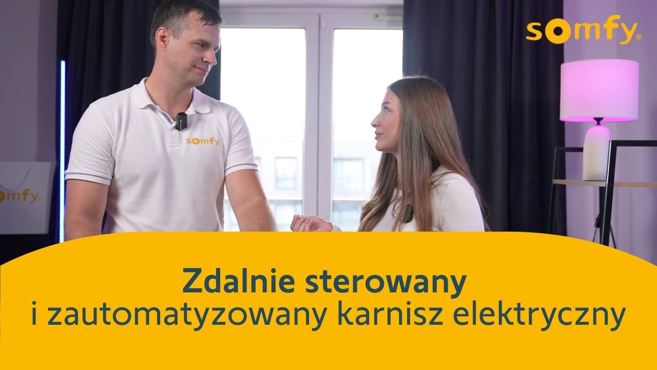 Zdalnie sterowany I zautomatyzowany karnisz elektryczny od Somfy