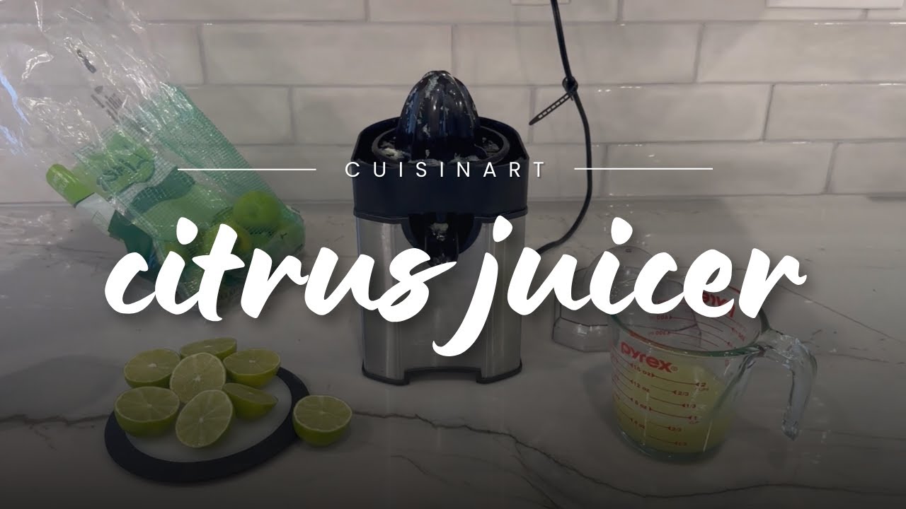 Cuisinart Citrus Juicer Review: The Secret to Fresh Squeezed Juice in Seconds!