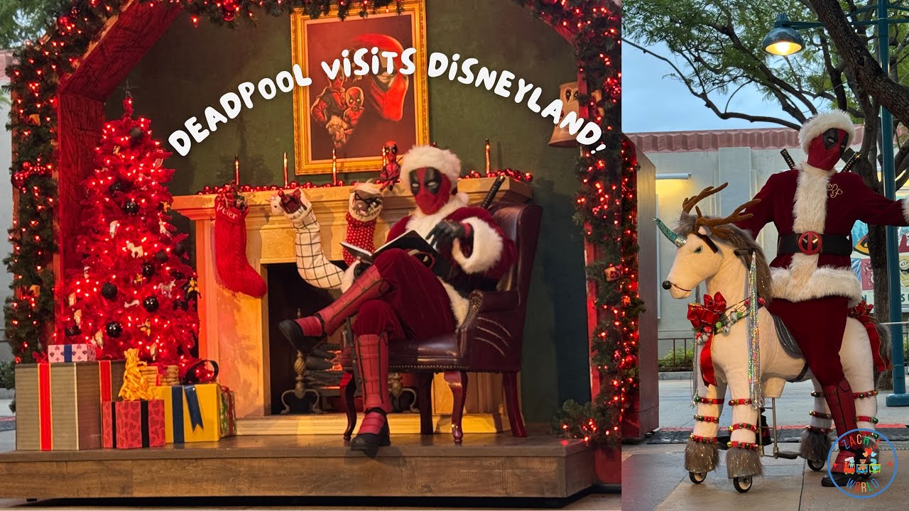 🎄💥 Deadpool Takes Disneyland for the Holidays #funny 💥🎄
