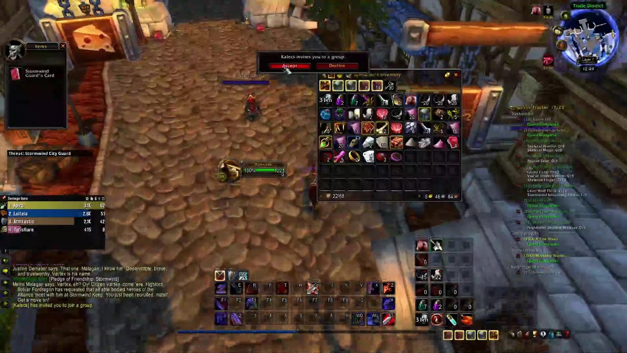 world of warcaft tbc classic leveling warrior