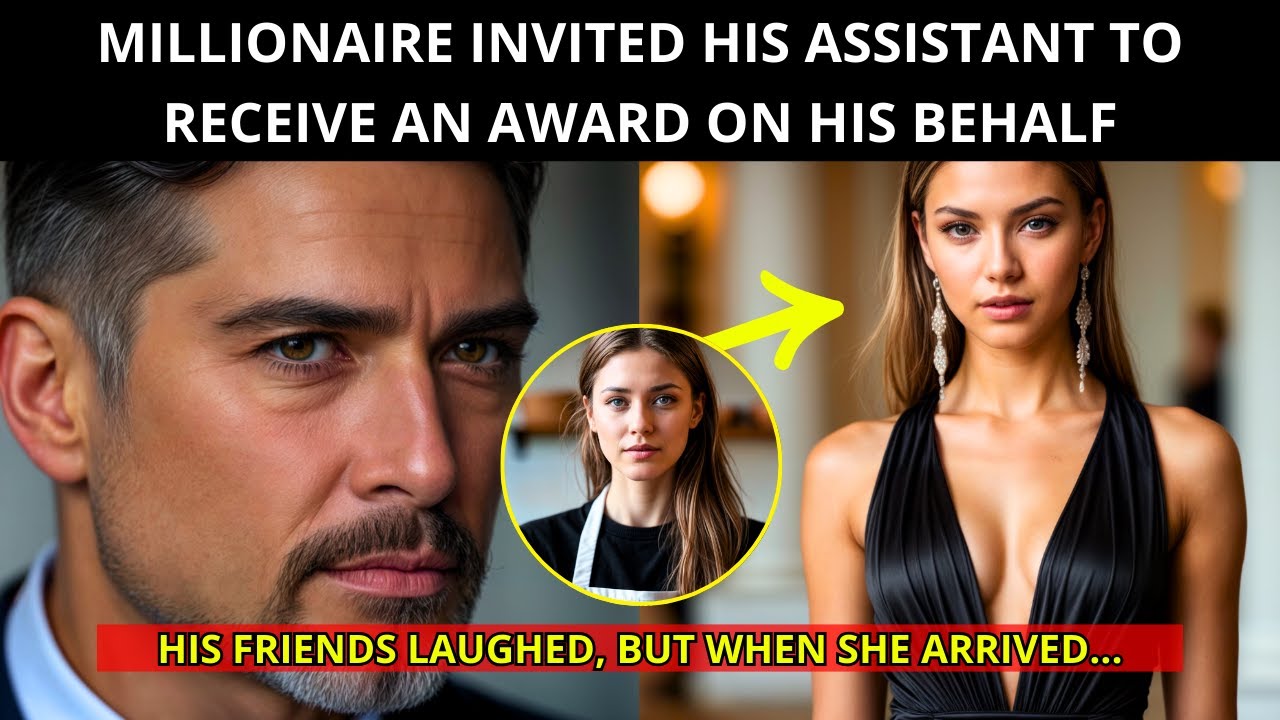 MILLIONAIRE SENDS HIS ASSISTANT TO RECEIVE HIS AWARD! HER ENTRANCE LEFT EVERYONE STOPING LAUGHTER...