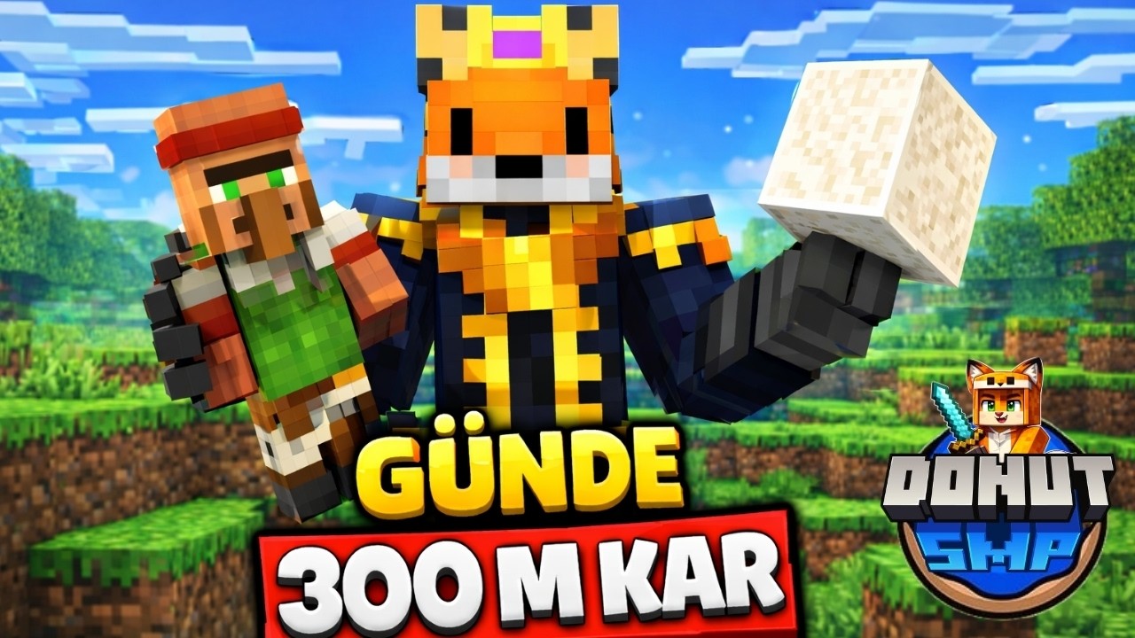Donut SMP Bone Block + Köylü Farm ( 300 M ) / ( Bölüm 32 )