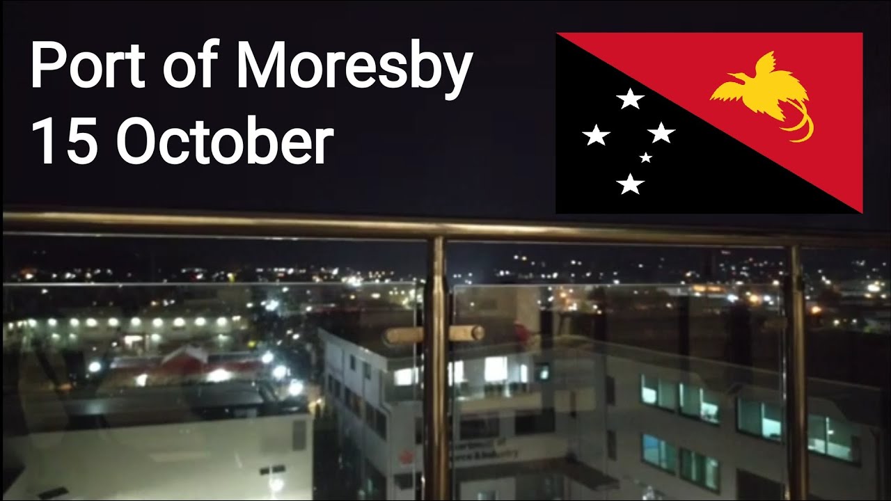 Night view from my apartment | PNG 🇵🇬 4K30fps. #workandtravel#papuanewguinea#anakperantauan