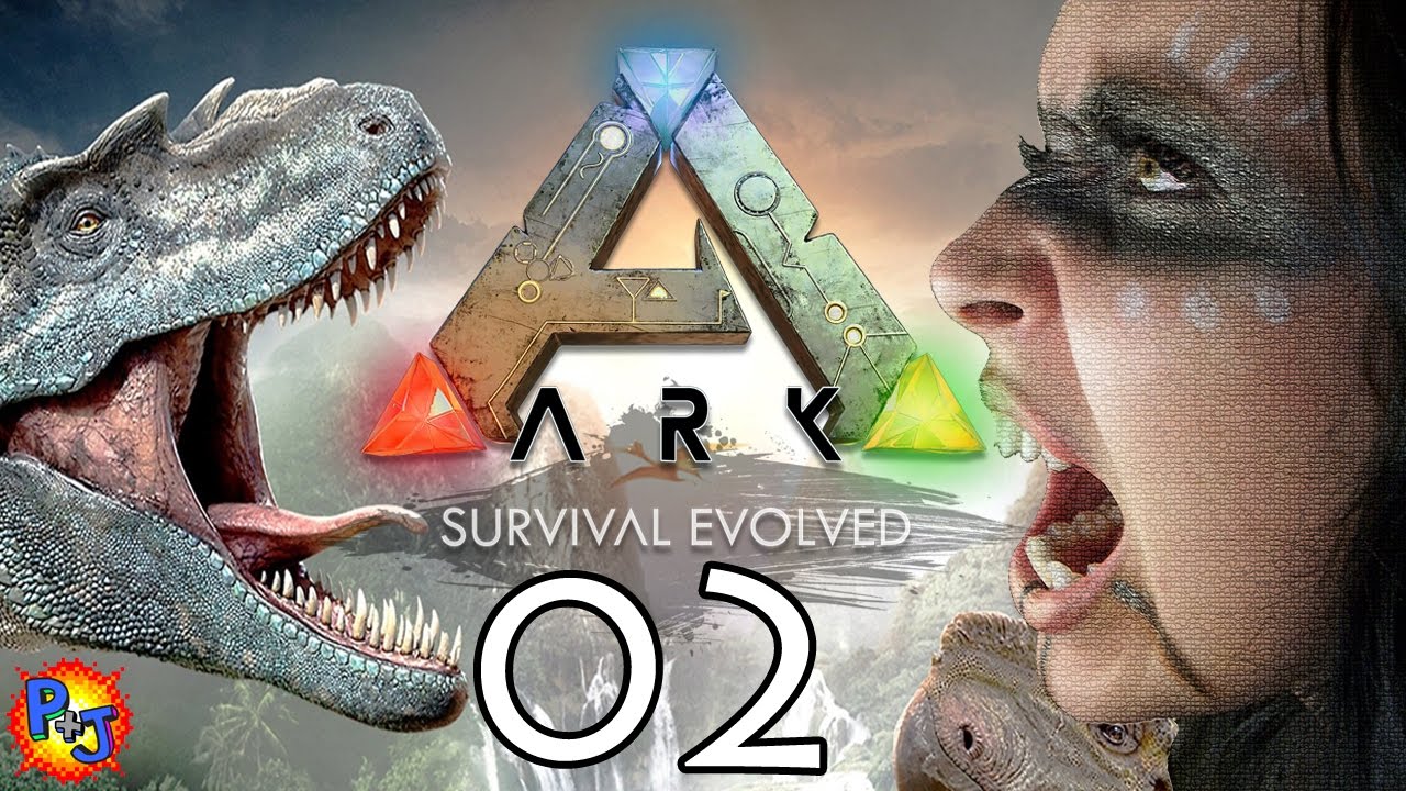 Let's Play ARK: Survival Evolved PS4 Split-screen | Co-op Multiplayer Gameplay | Part 2 (P+J)