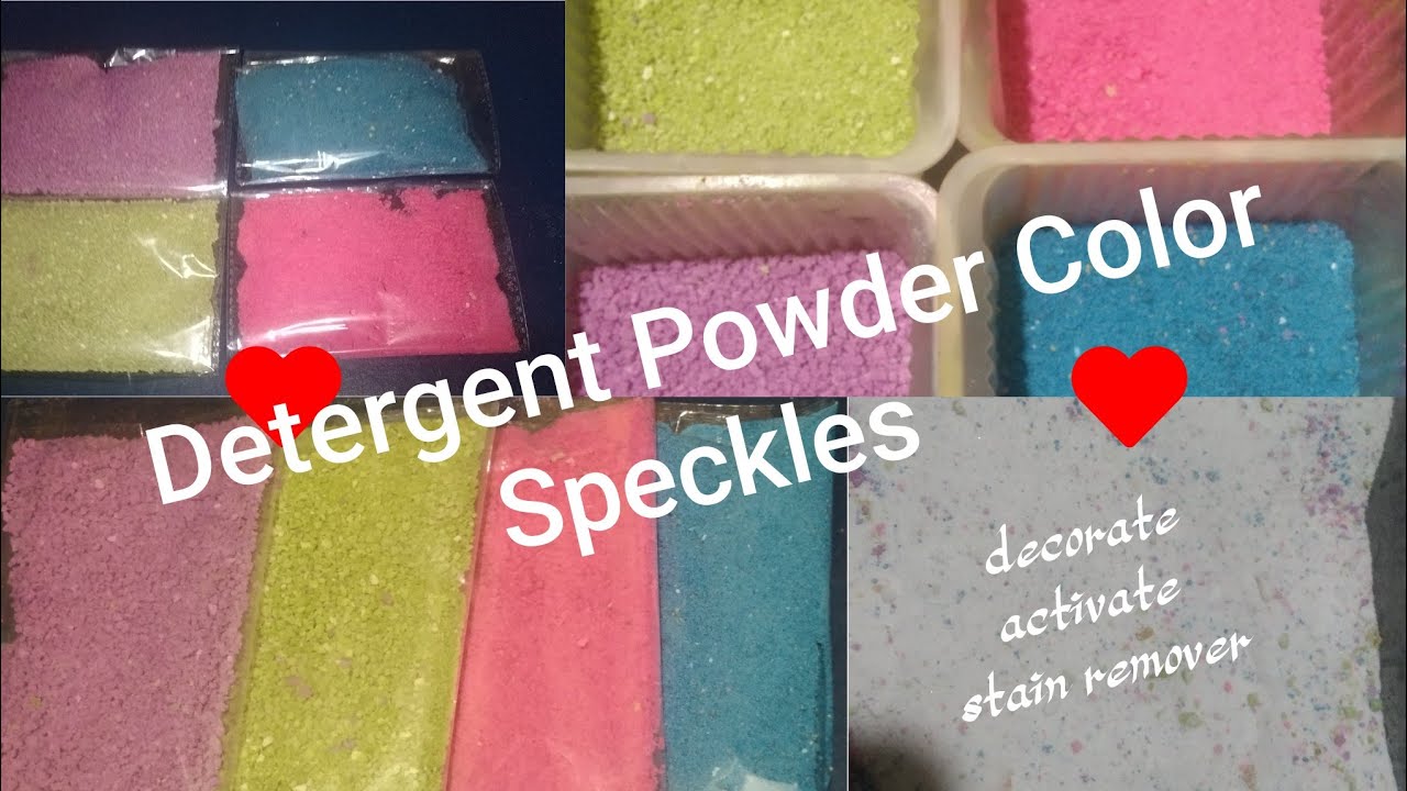 How to make Color Speckles for detergent Powder ./  Speckles for powder detergent #speckles