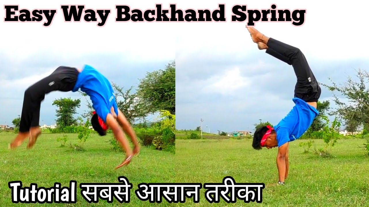 Easy Way Backhand Spring Tutorial | Back handspring सिखने का आसान तरीका | how to learn backhandsprin