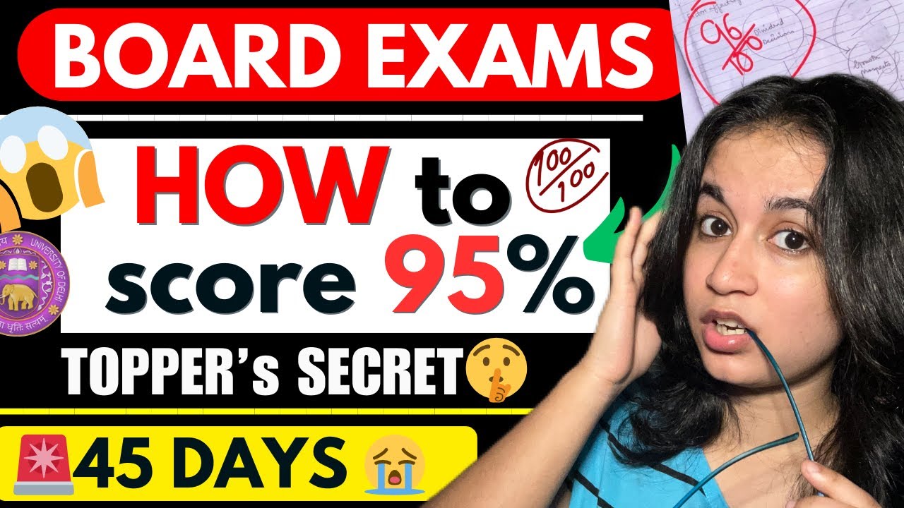 🔥Last 45 days😭Follow 95% Marks Strategy (End moment💯)