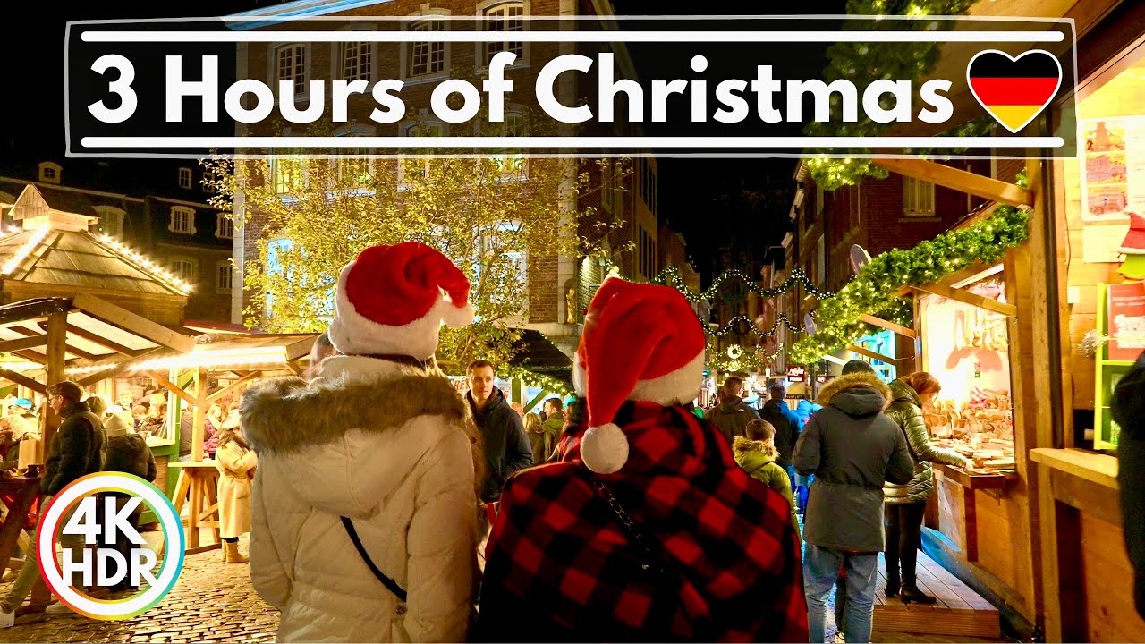 🎄 3 Hours of Germany Christmas Walks 🎅 The Best Christmas Markets in Germany in 4K-HDR 60FPS