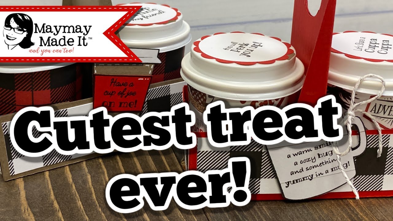 Mini Coffee Cup Treat Set with Holder DIY