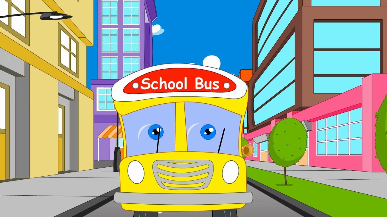 Wheels on the Bus- Nursery Rhyme with Lyrics