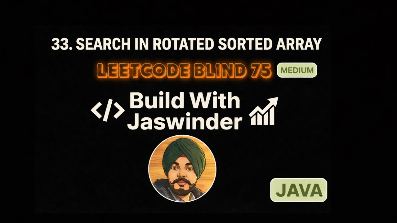 33. Search in Rotated Sorted Array | Leetcode Blind 75 | Java Solution (Binary Search)