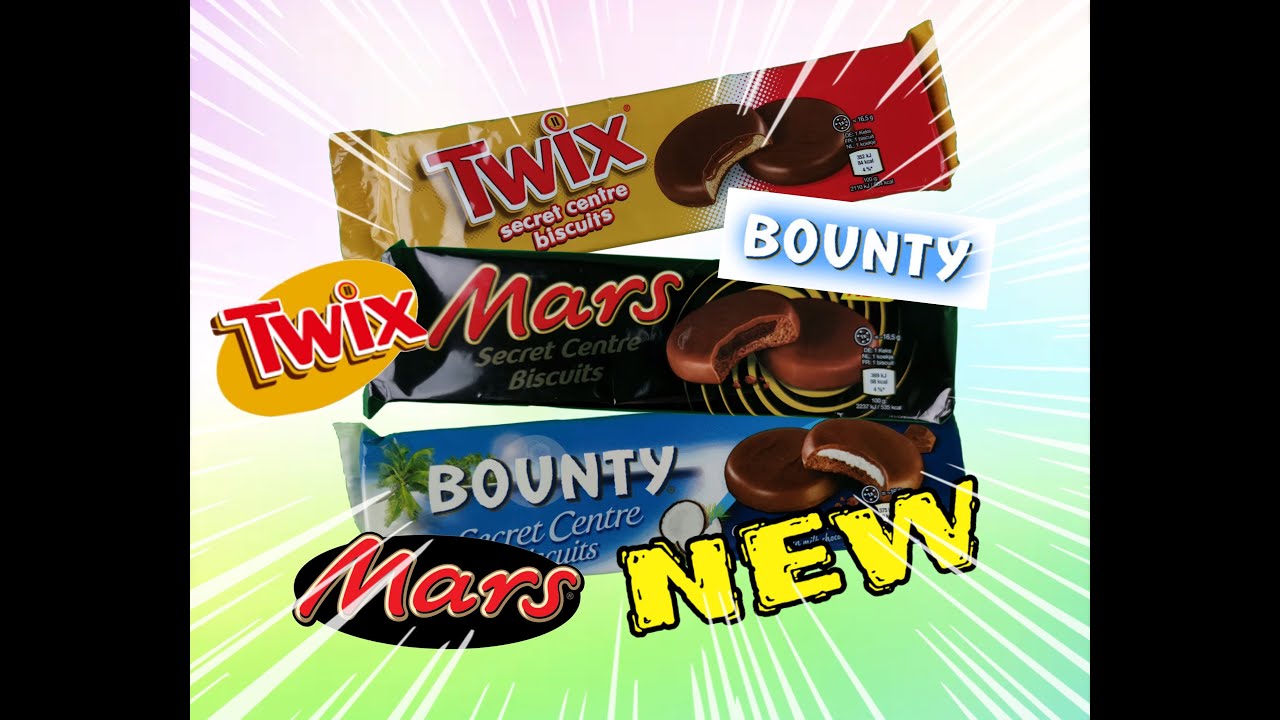 ASMR Eating Chocolate Cookies Dessert,Mars,Bounty,Twix Secret Centre Biscuits,Food Video,Action 2025
