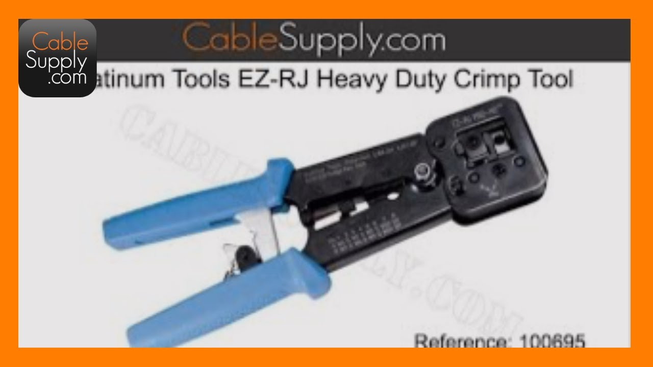 Platinum Tools EZ-RJ PRO Heavy Duty Crimp Tool Product Demonstration