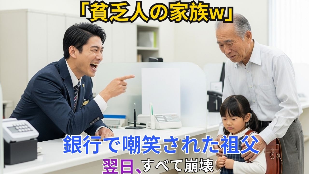 【スカッと】「貧乏人の家族w」侮辱された祖父。「その言葉、撤回を」翌日、銀行崩壊。【シニア】