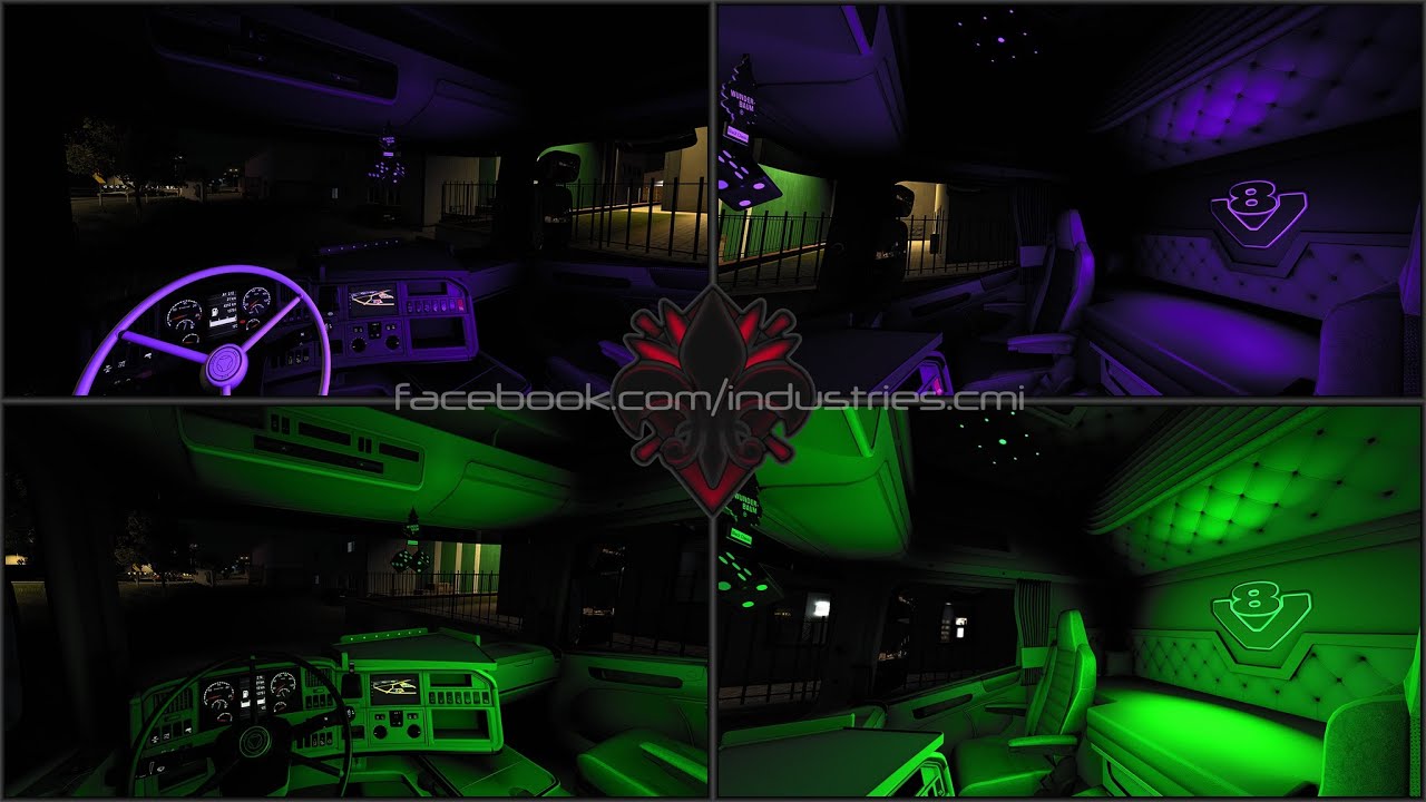 Euro Truck Simulator 2 RJL Scania Carmichael interior bundle