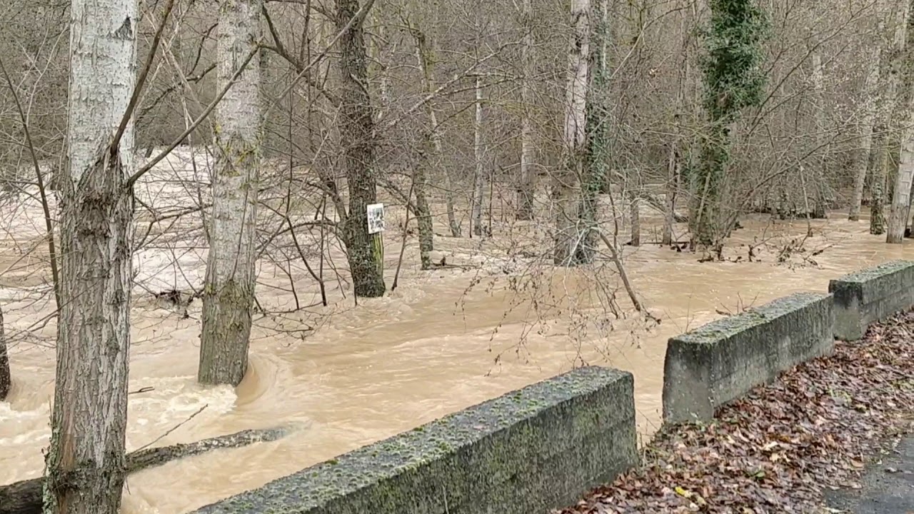 Crecida del r&iacute;o Rudr&oacute;n. Diciembre 2019