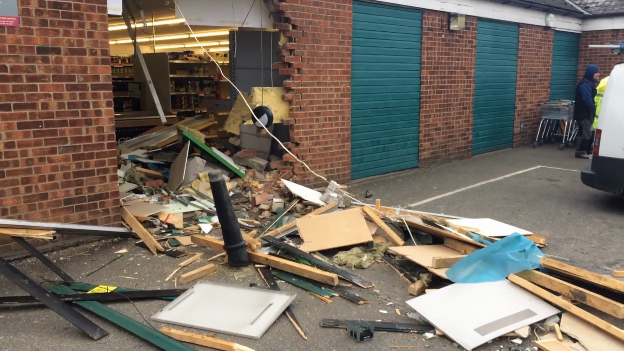 JCB used to ram raid Co-op in Suffolk village