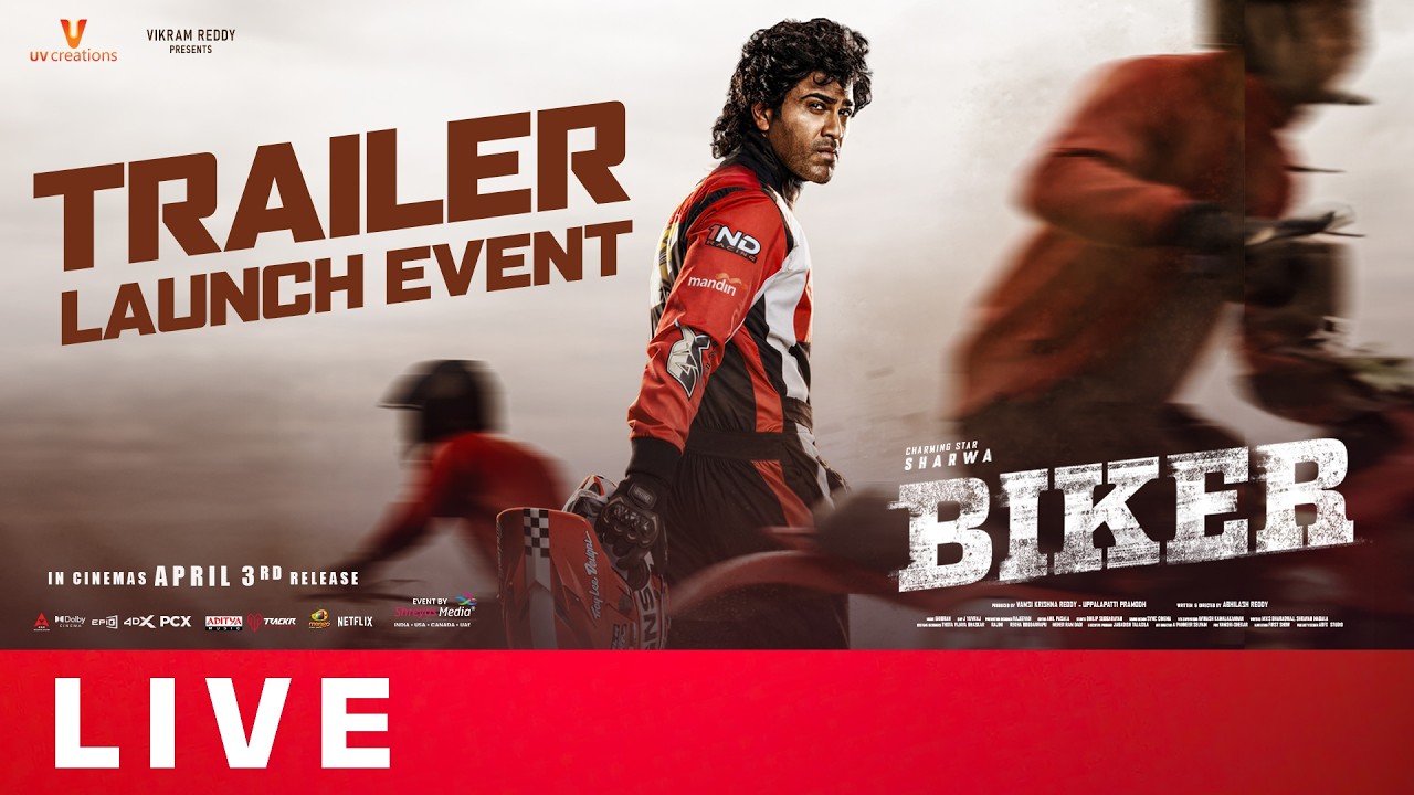 Biker Trailer Launch Event Live | Sharwanand | Dr Rajashekhar | Abhilash Reddy | Shreyas Media